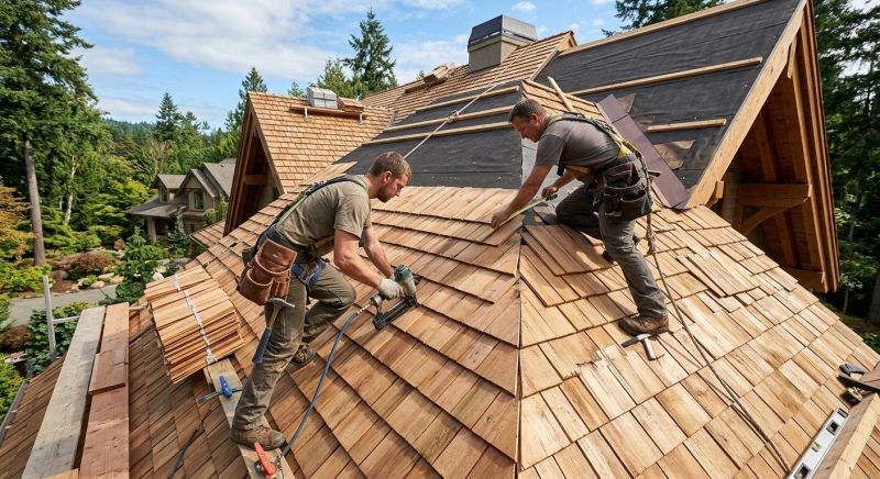 Cedar Roof Installation in Hudson, MA