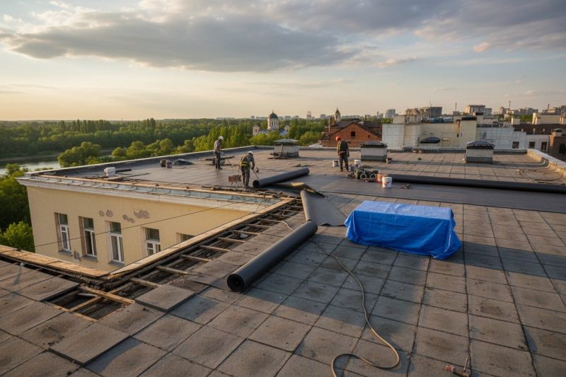 Cost of Flat Roof Replacement in Bristol County, MA