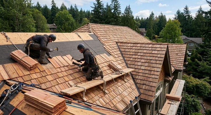 Cedar Shake Roof Construction detail